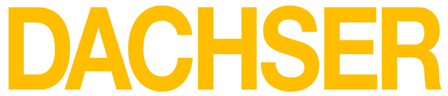 Schriftzug „DACHSER“ – 725 × 145 mm – gelb (TU Roll-Safe)