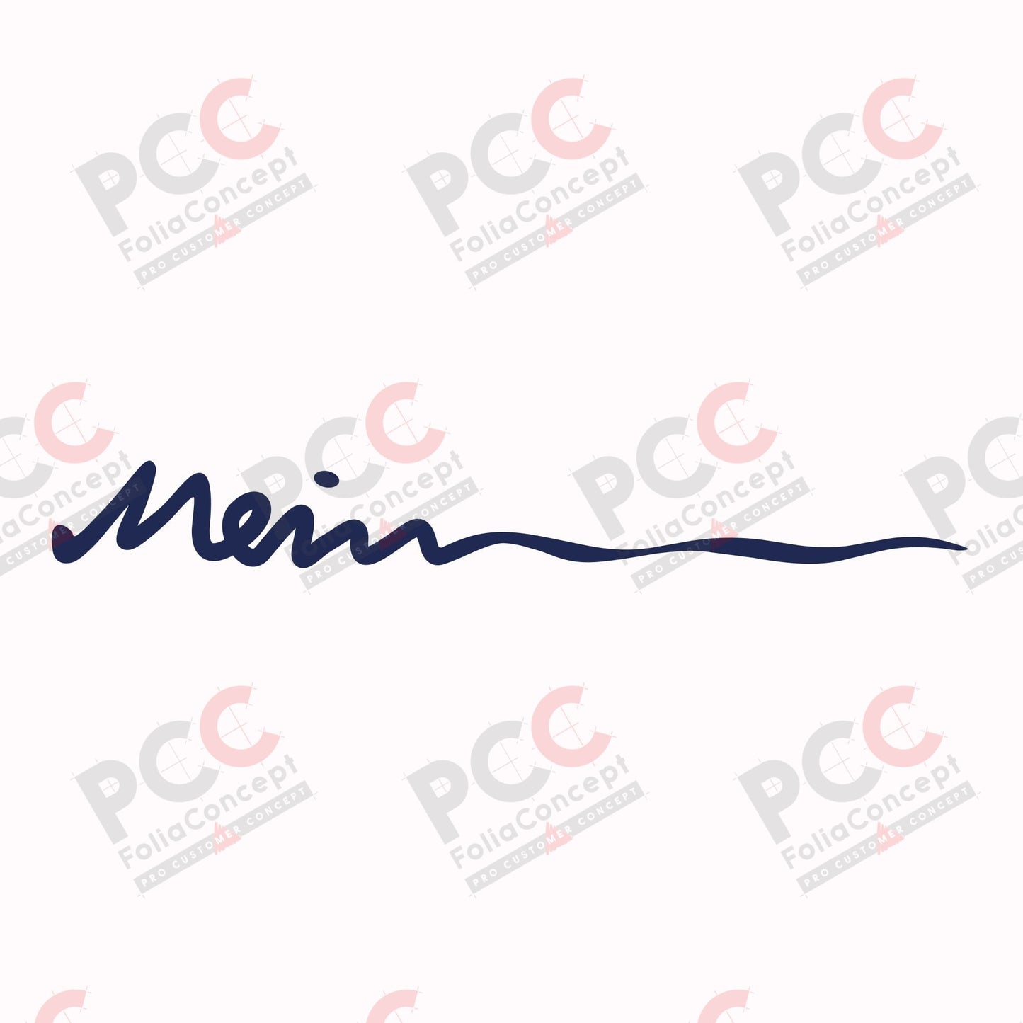 Aufkleber Hobby Deckschrift "Mein" blau met.