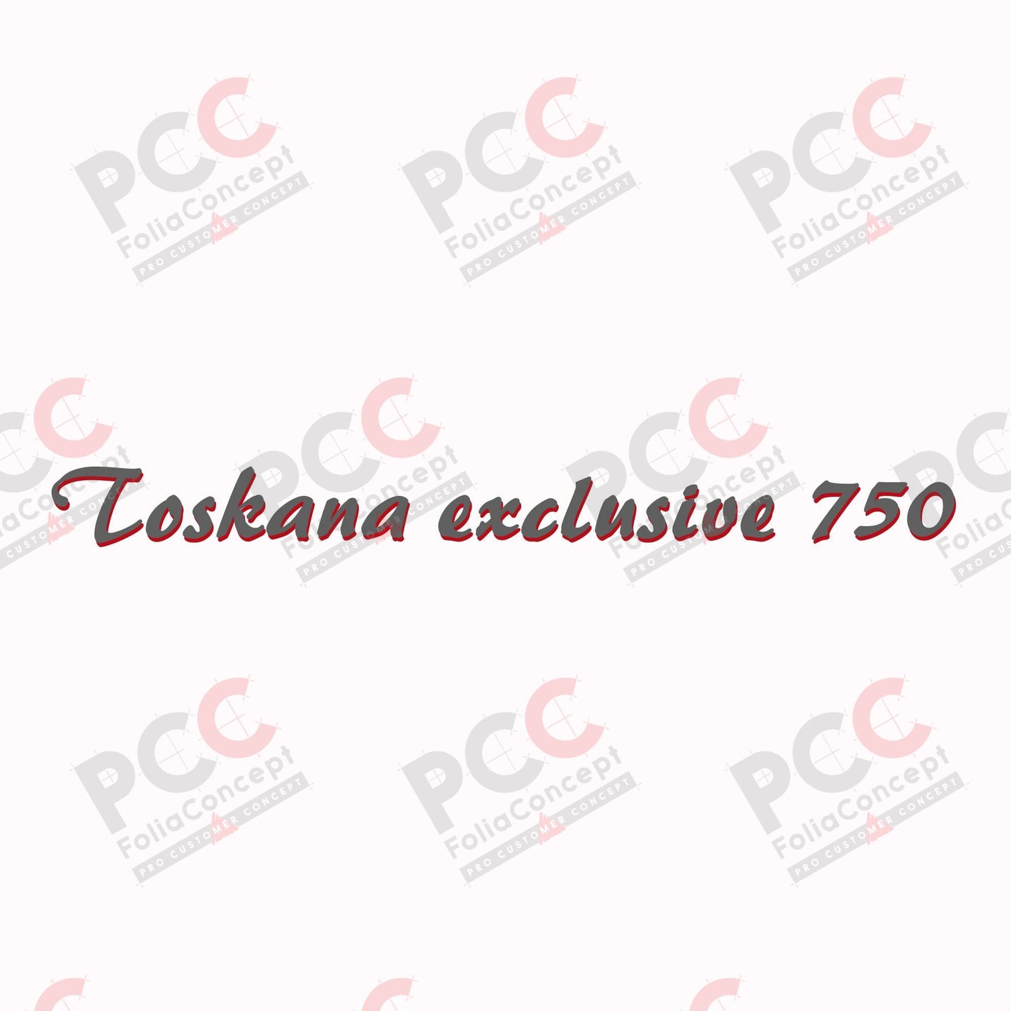 SZ "Toskana exclusive 750" grau/rot