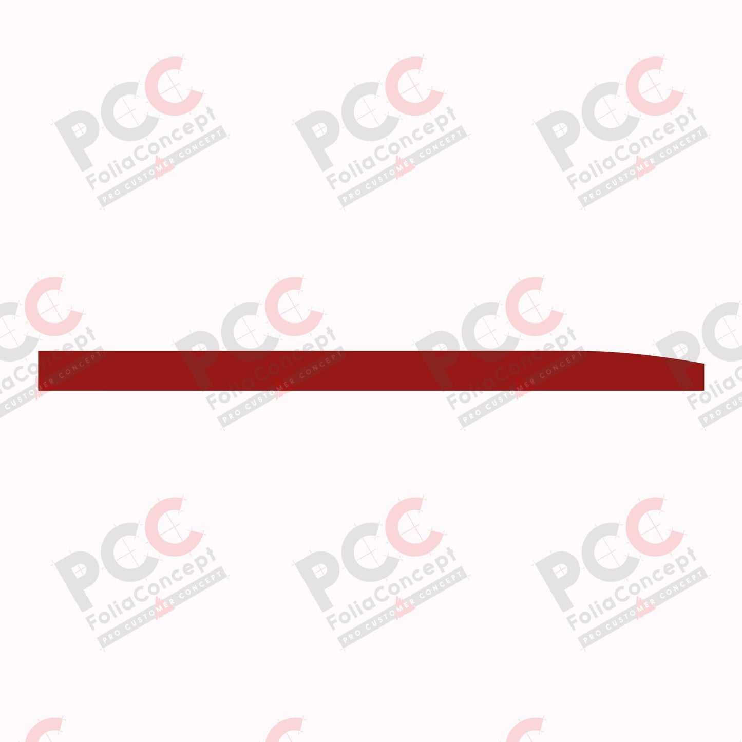 Folienstreifen Fiat Ducato rotbr 260mm R