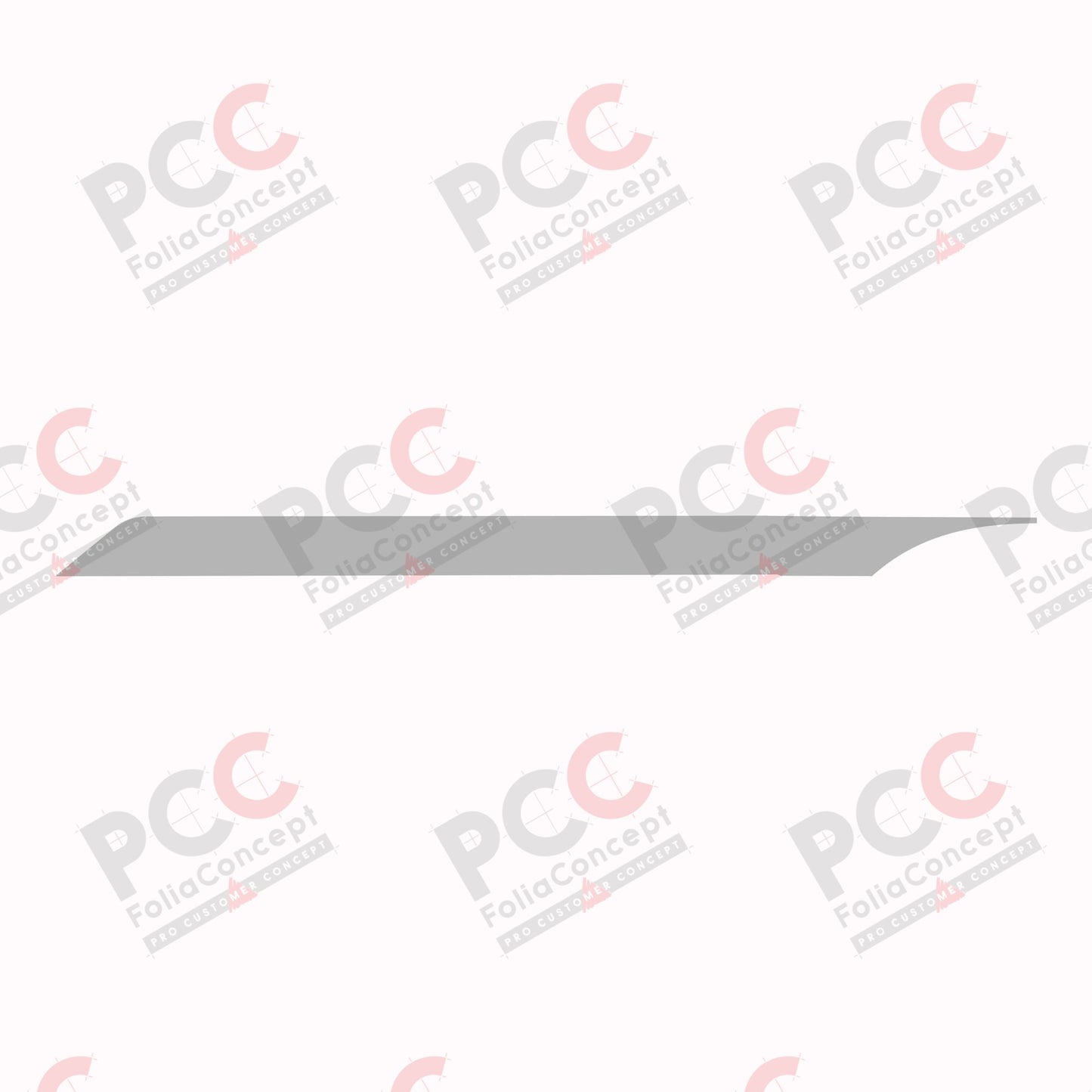 Aufkleber Dach/Haube AK Fiat silber links