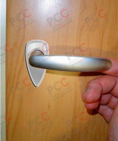 Türdoming 3D-Tropfenform, silber