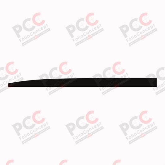 Aufkleber Bauchbinde 4500 mm schwarz links