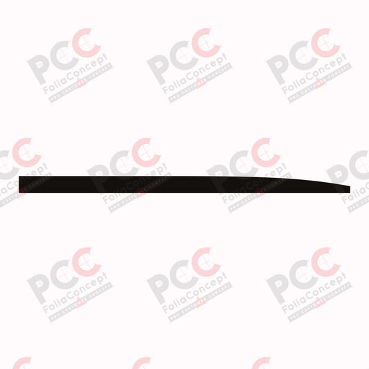 Aufkleber Bauchbinde 5600 mm schwarz rechts