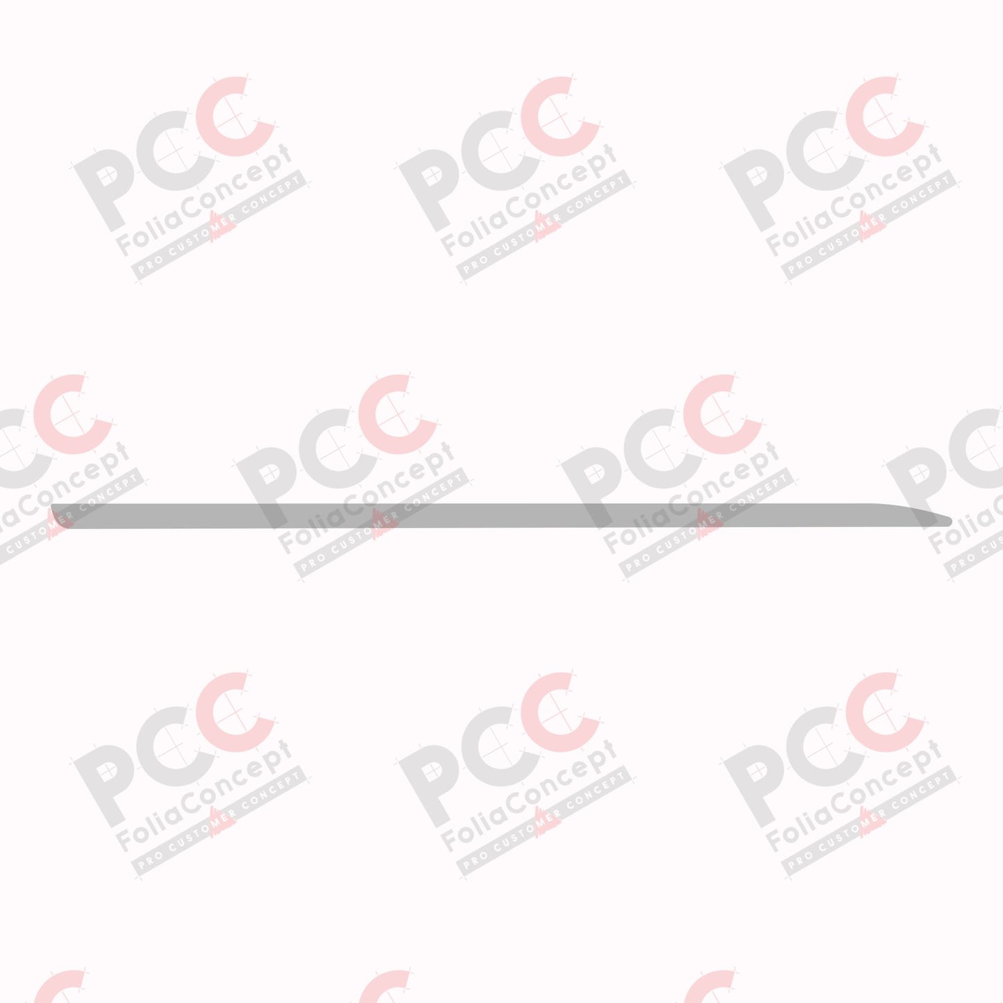 Chromstreifen 16x560mm spitz ausl. BFS