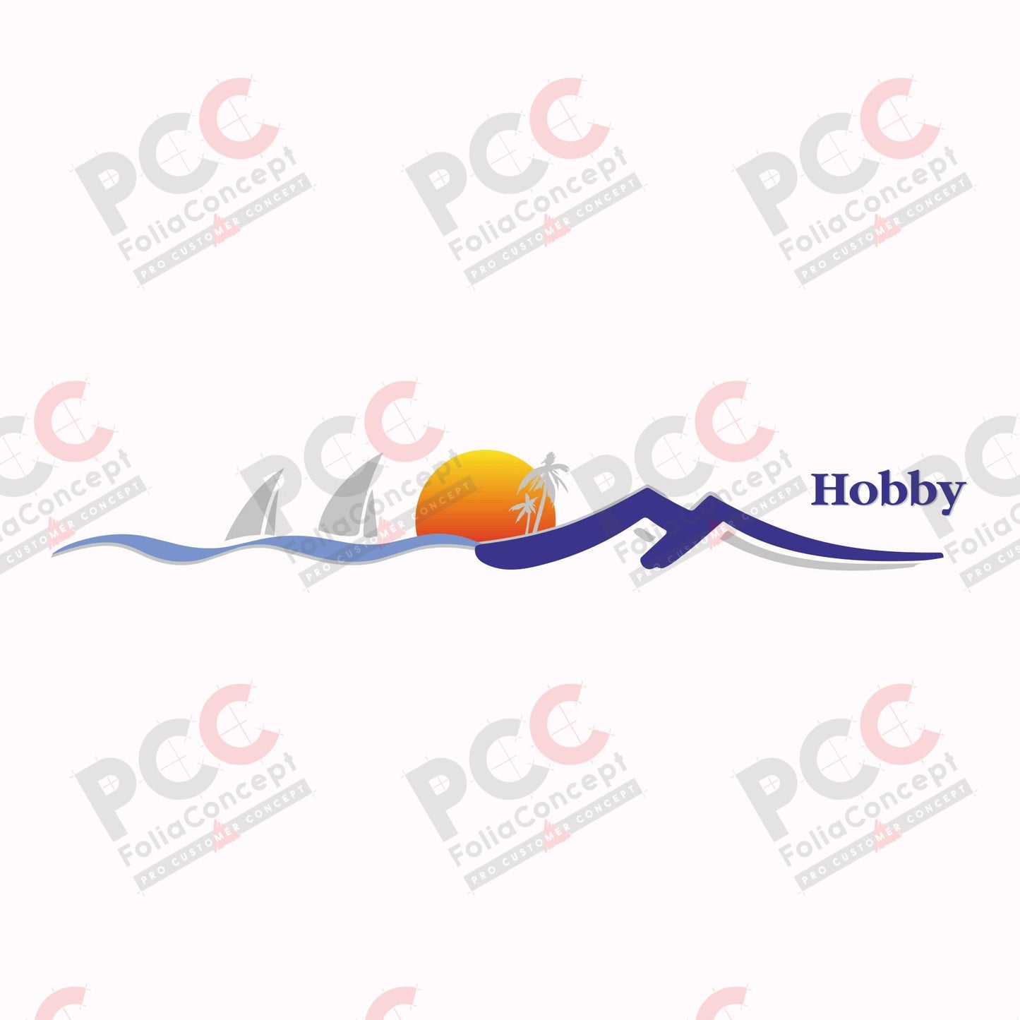 Hobby Wohnwagen - Seitenemblem Sonne links 800mm - 2700610003