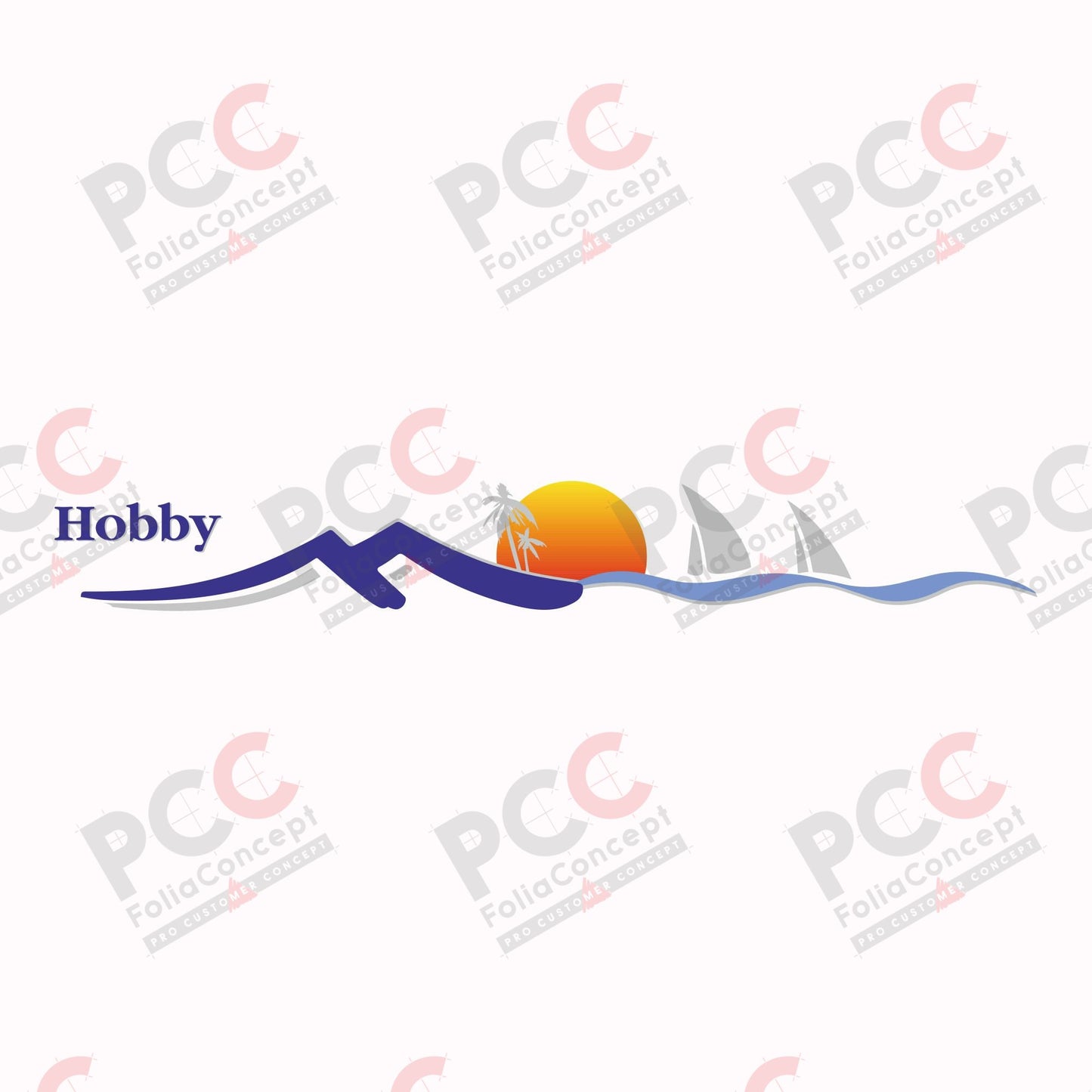 Hobby Wohnwagen - Seitenemblem Sonne rechts 800mm - 2700620003