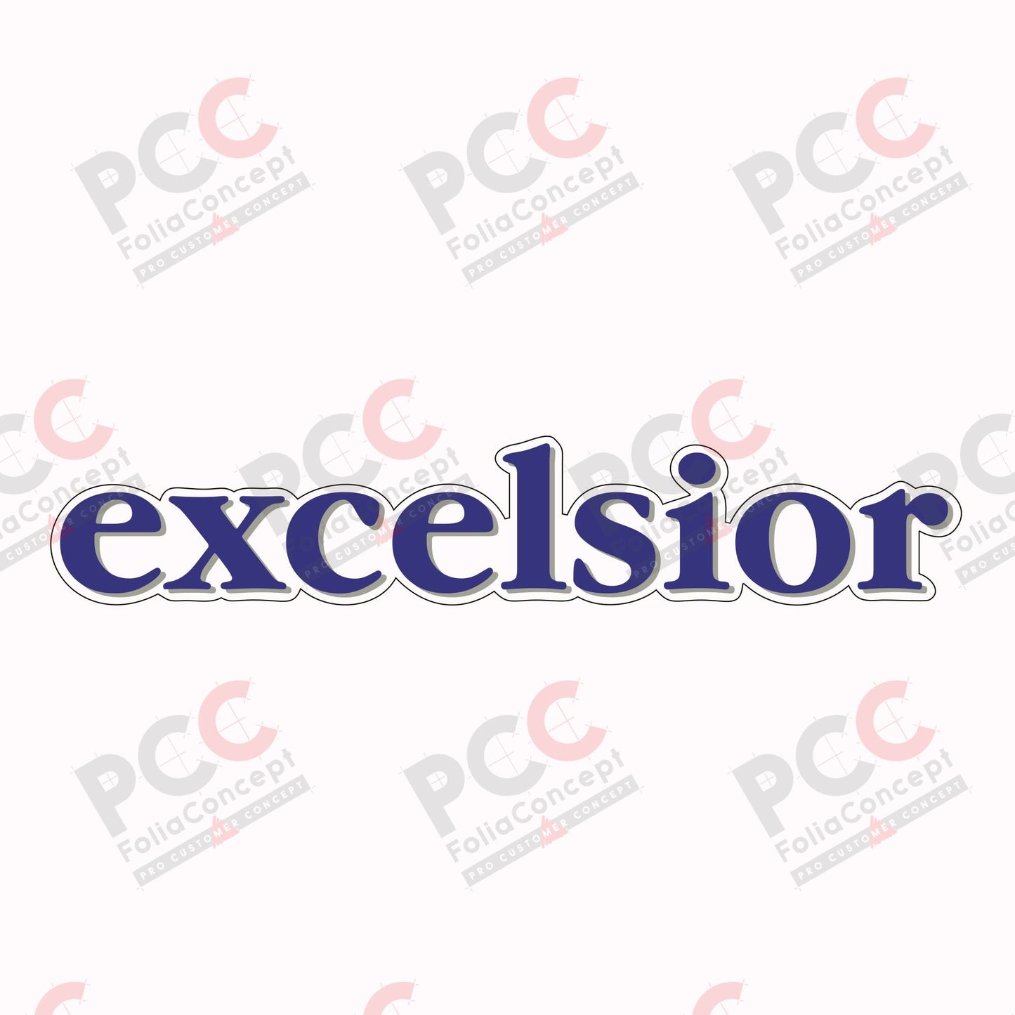 Schriftzug - excelsior -