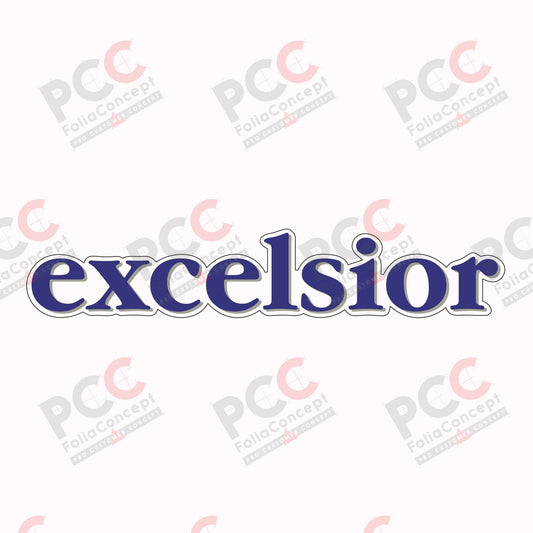 Schriftzug - excelsior -