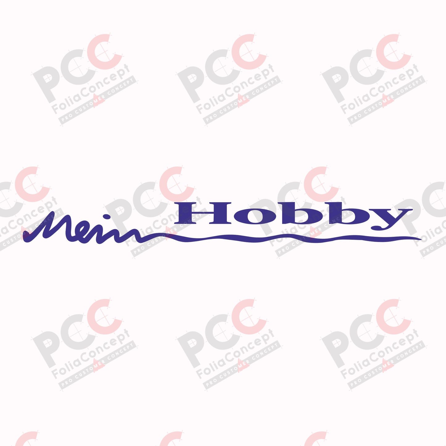 Hobby Wohnwagen Logo Heck 'Mein Hobby' blau Saison 08/09 - 2700210009