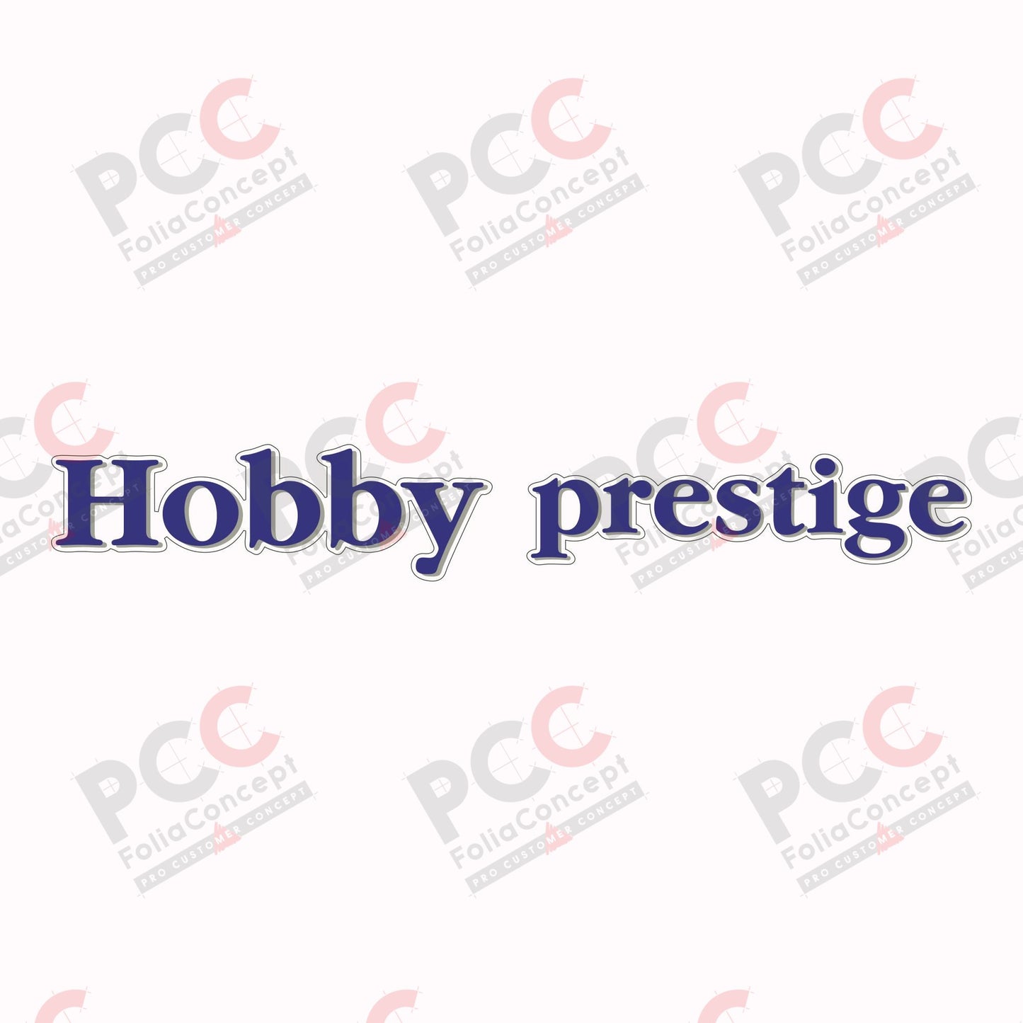 Schriftzug - Hobby prestige - transparent