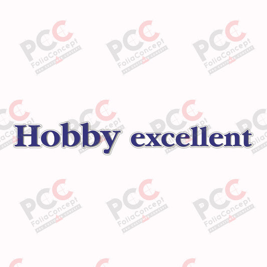 Hobby Wohnwagen Schriftzug 'Hobby excellent' transparent - 2700330007