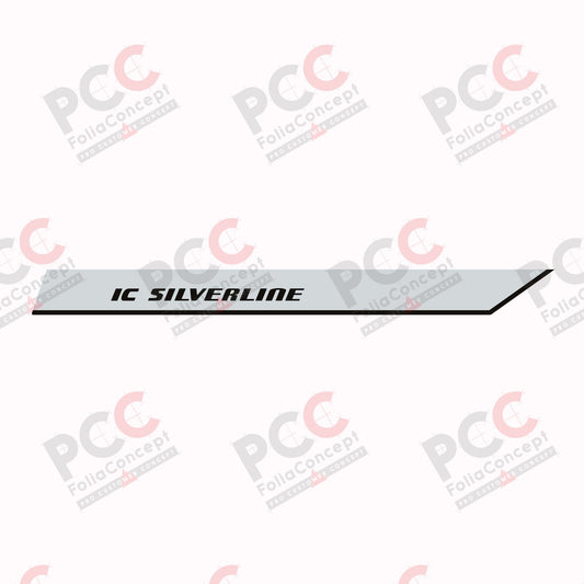 Aufkleber IC SILVERLINE Bug links MJ18