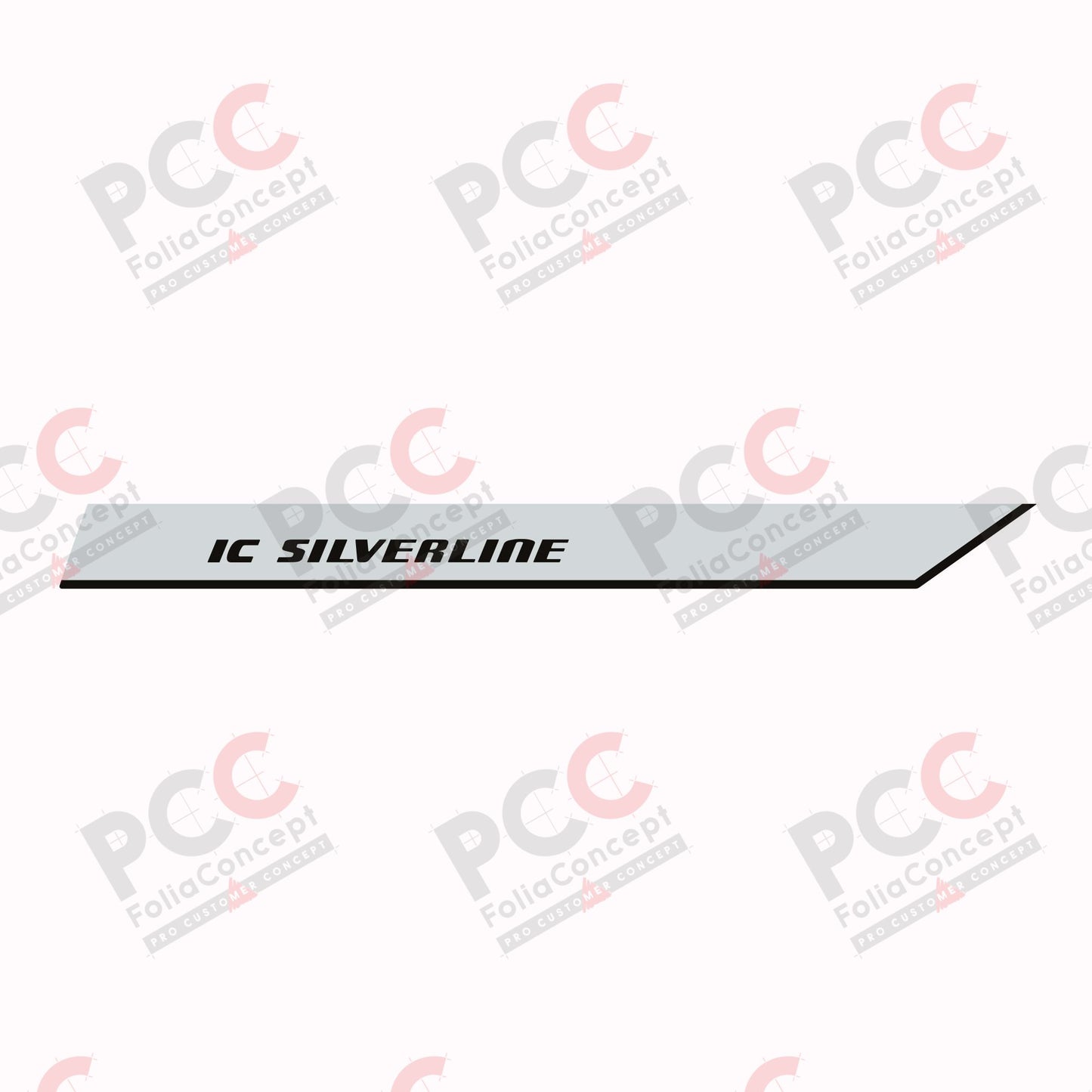 Aufkleber IC SILVERLINE Bug links MJ18