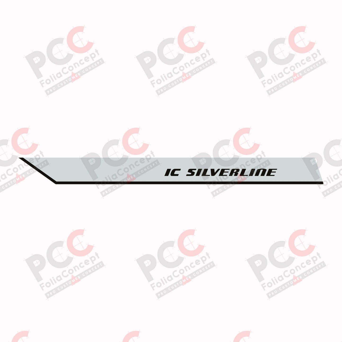 Aufkleber IC SILVERLINE Bug rechts MJ18
