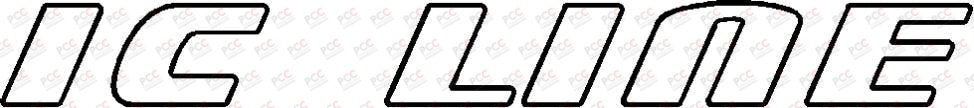 Aufkleber Schriftzug IC Line