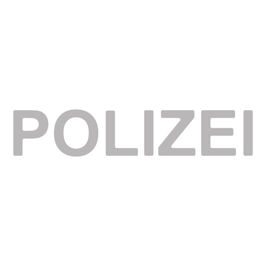 Schriftzug "Polizei"  640mm x 126mm reflektierend