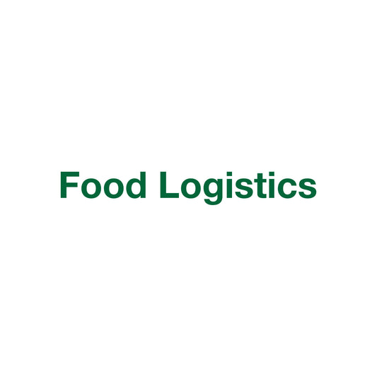 Schriftzug „Food Logistics“ – 2,2 m breit – grün