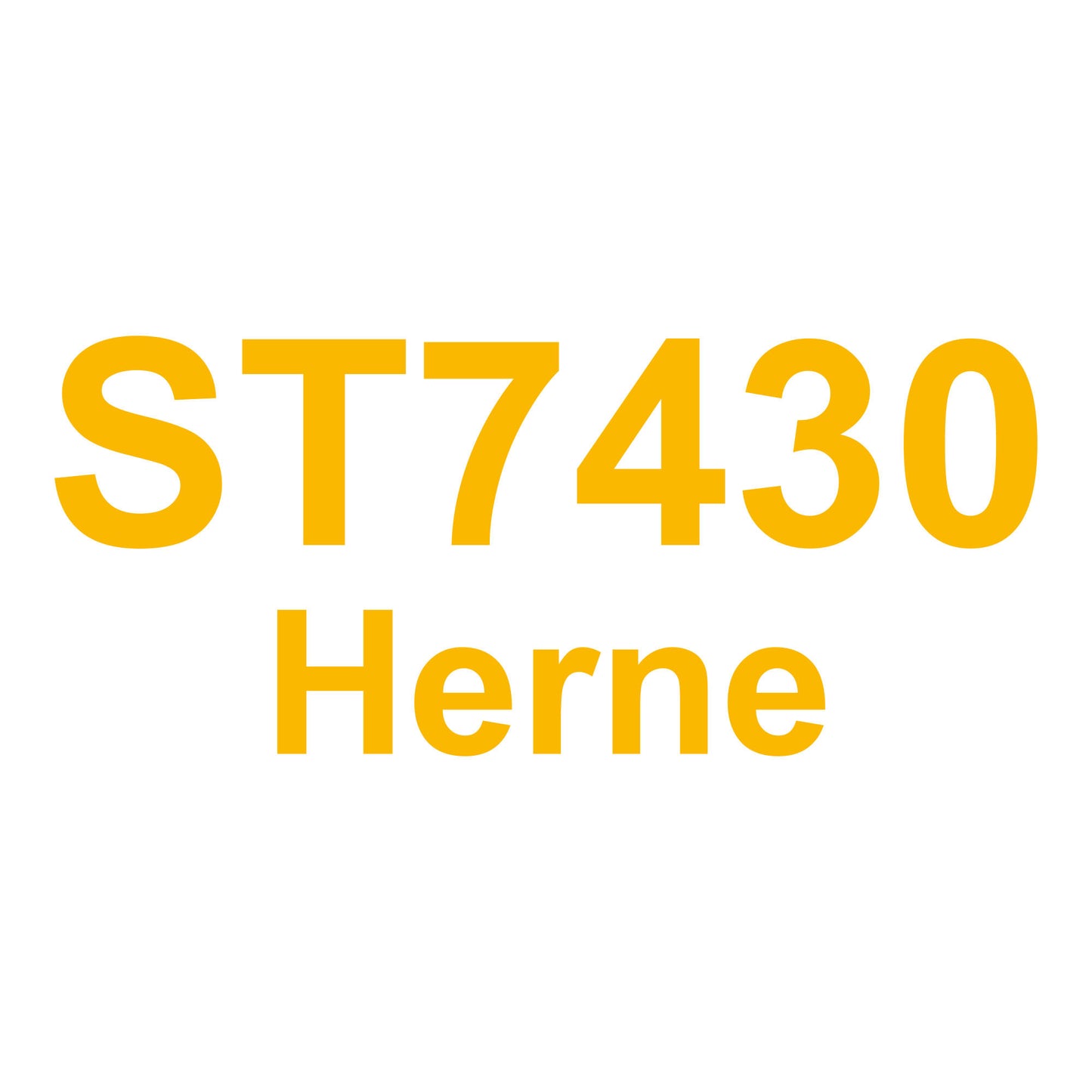 Schriftzug Flottennummer – individuell – gelb
