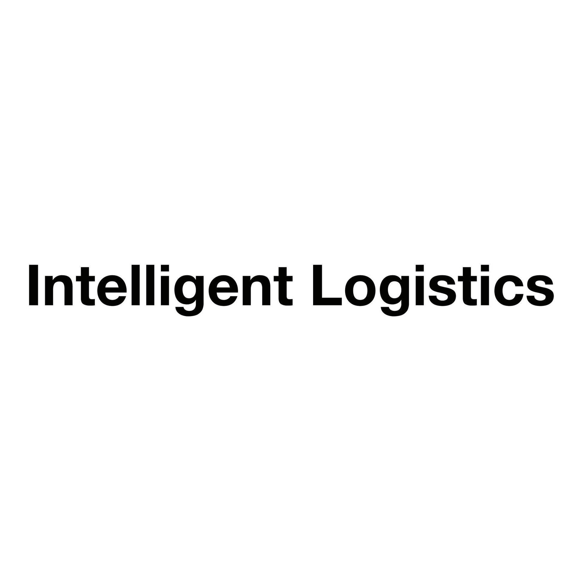 Schriftzug „Intelligent Logistics“ – 2,2 m breit – schwarz