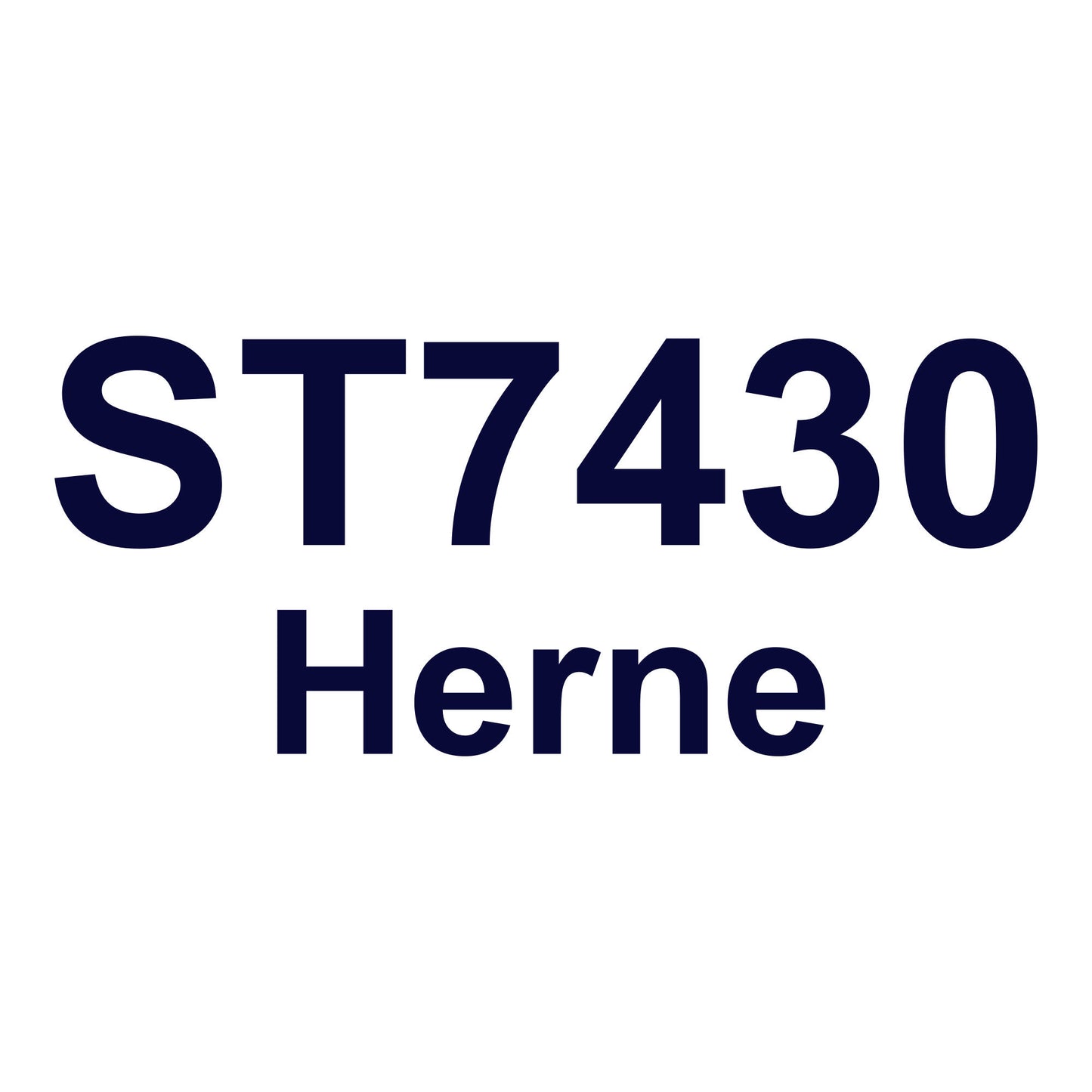 Schriftzug Flottennummer – individuell – blau