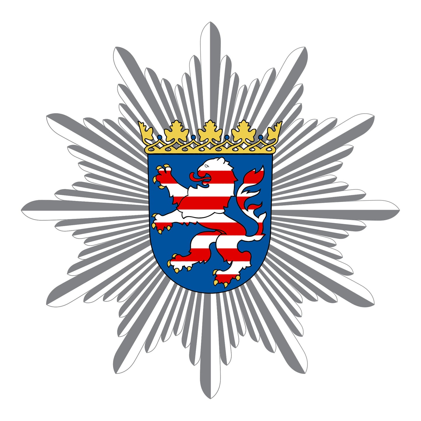 Wappen Hessen 130x130mm nicht-reflektierend
