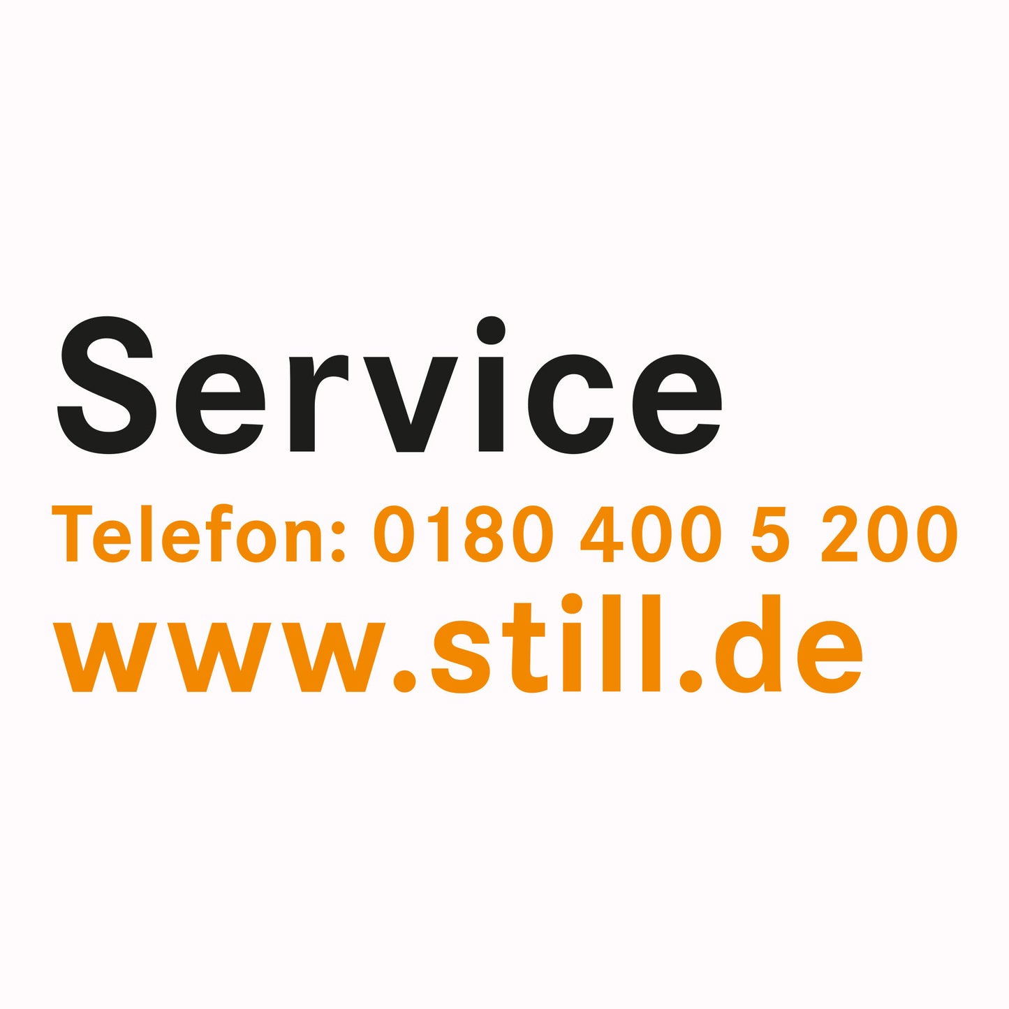 STILL Heckschriftzug Service – 350 mm