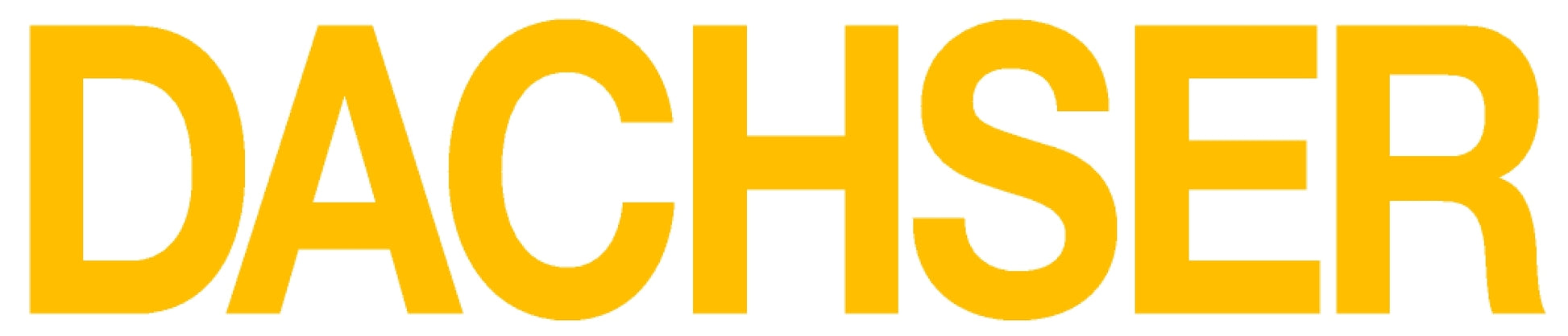 Schriftzug „DACHSER“ – 725 × 145 mm – gelb (TU Roll-Safe)