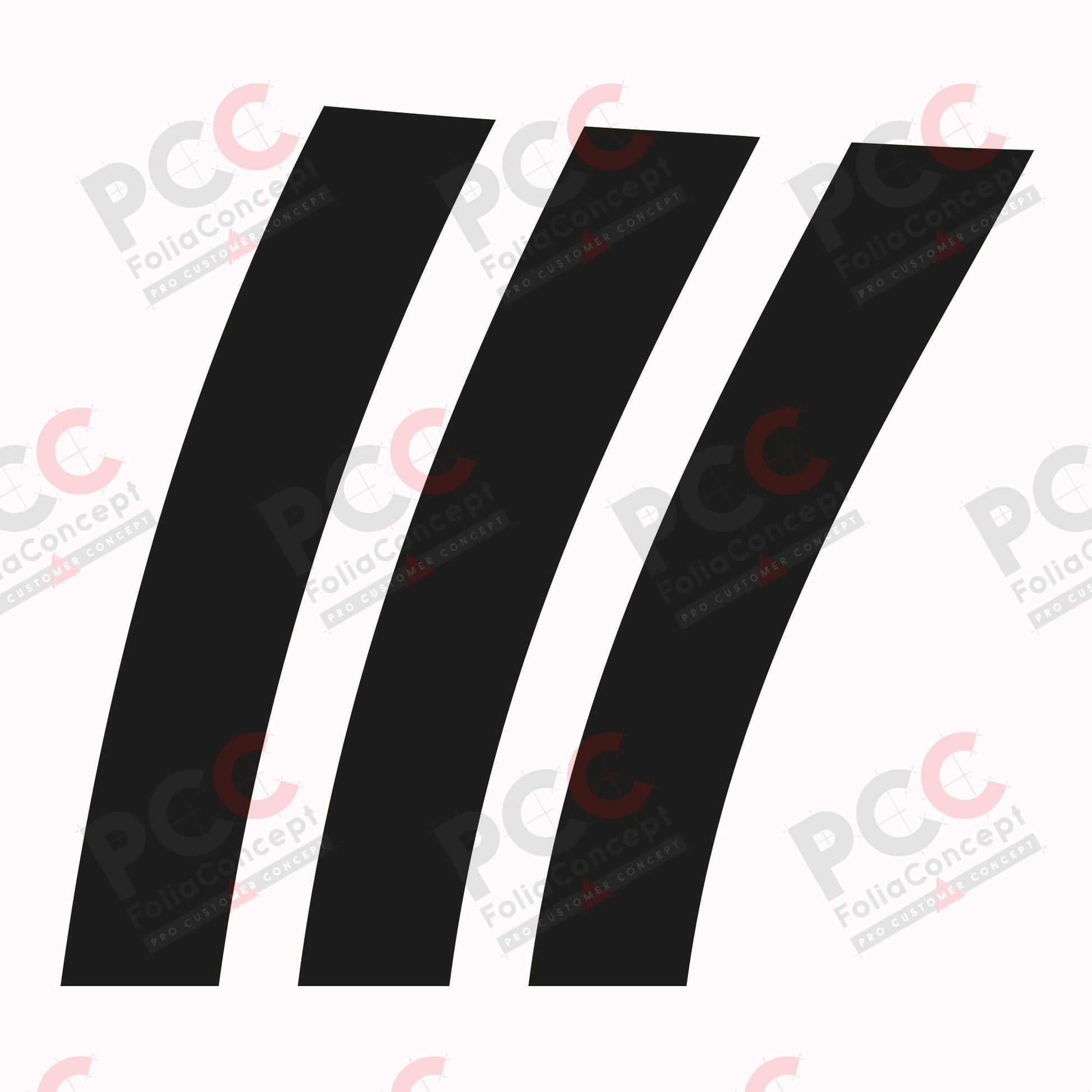 Aufkleber Hobby Wohnwagen Schweif Teil 2 schwarz rechts HI/AK - 2700840805