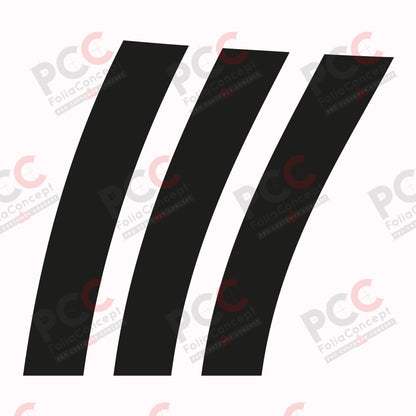 Aufkleber Hobby Wohnwagen Schweif Teil 2 schwarz rechts HI/AK - 2700840805