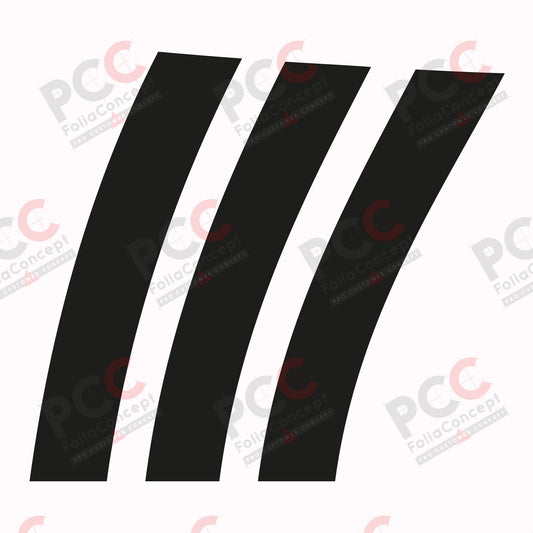 Aufkleber Hobby Wohnwagen Schweif Teil 2 schwarz rechts HI/AK - 2700840805