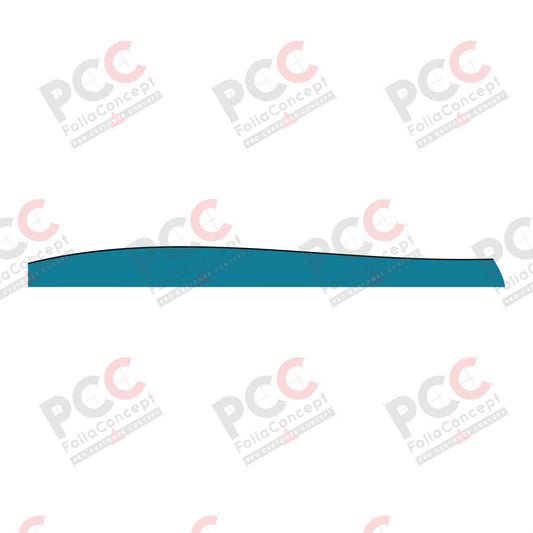 Aufkleber Schweif Teil 3 650 blau links HI/AK