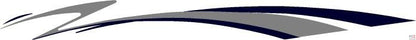 Aufkleber Hobby Wohnwagen Design Welle Außen 3-tlg blau sil rechts - 2702060407 + 2702000207