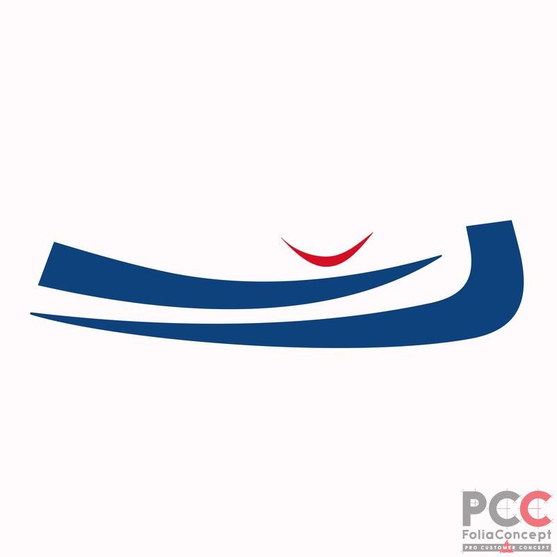 Aufkleber Design Auge 3-tlg. tiefblau/rot links