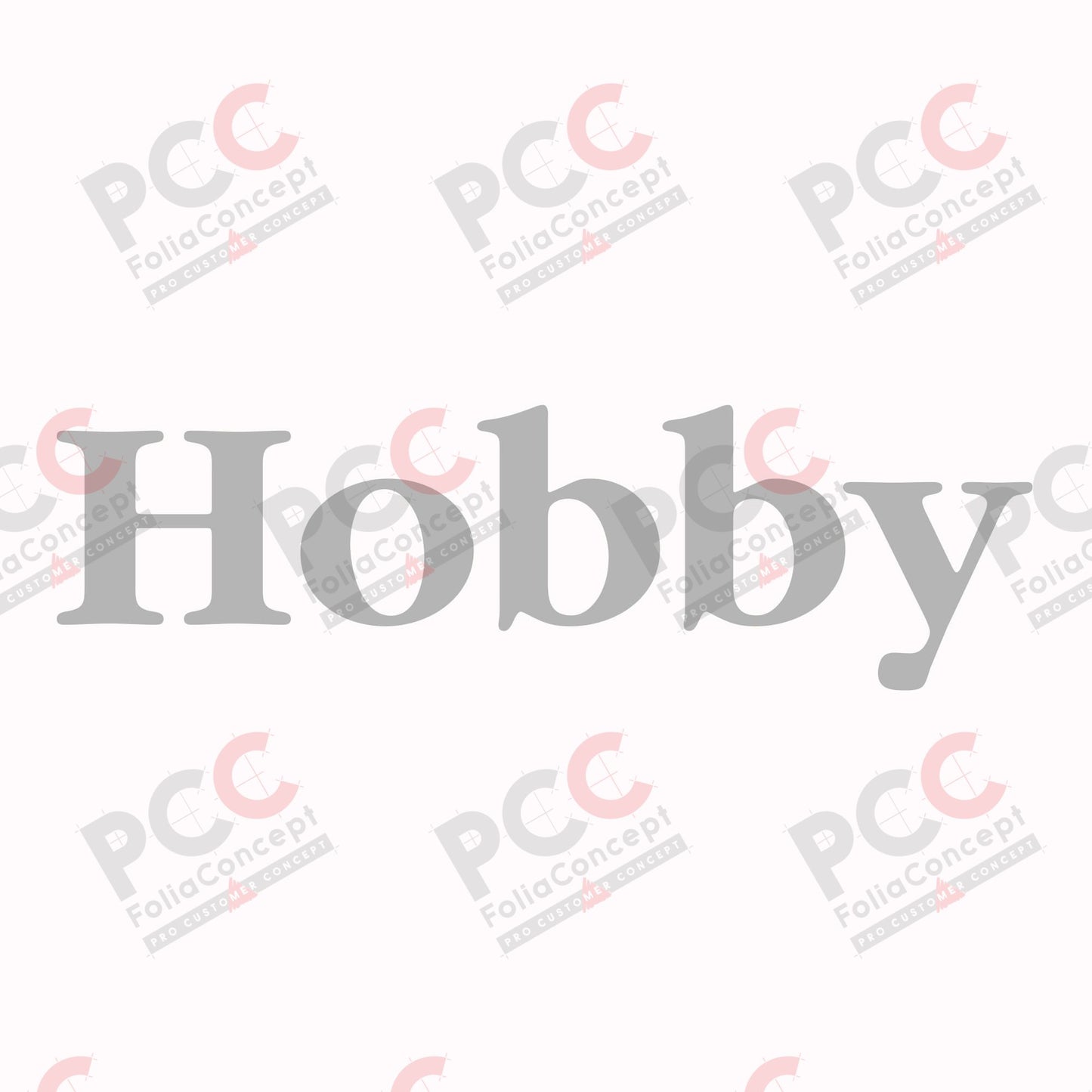 Schriftzug "Hobby" - silber