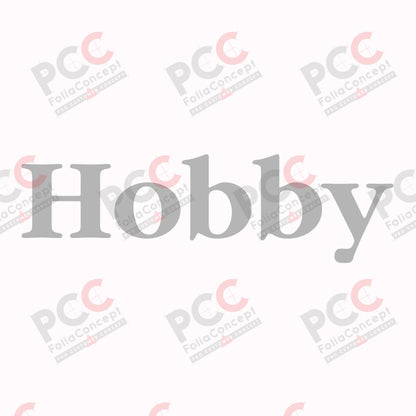 Schriftzug "Hobby" - silber
