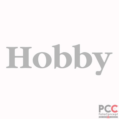 Schriftzug "Hobby" - silber