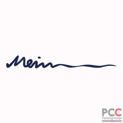 Aufkleber Hobby Deckschrift "Mein" blau met.