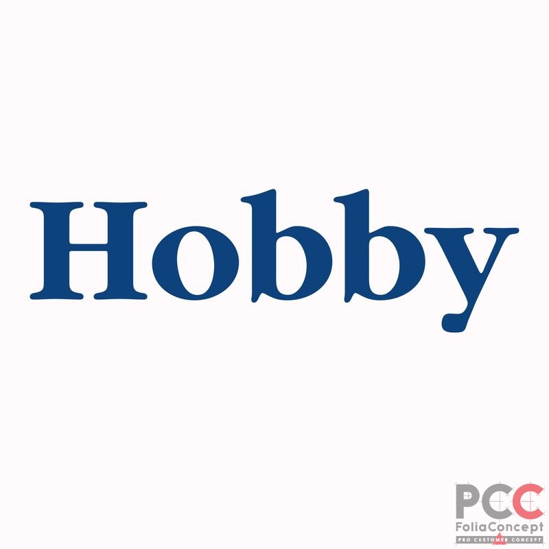 Schriftzug "Hobby" - tiefblau