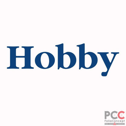 Schriftzug "Hobby" - tiefblau