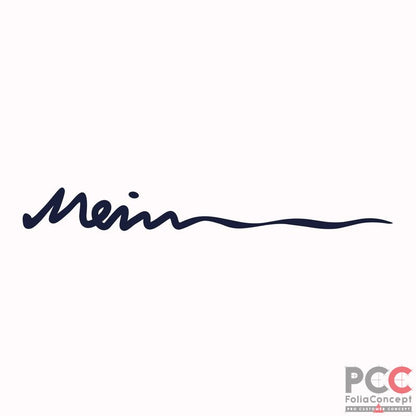 Aufkleber Hobby Deckschrift "Mein" moonlightblau