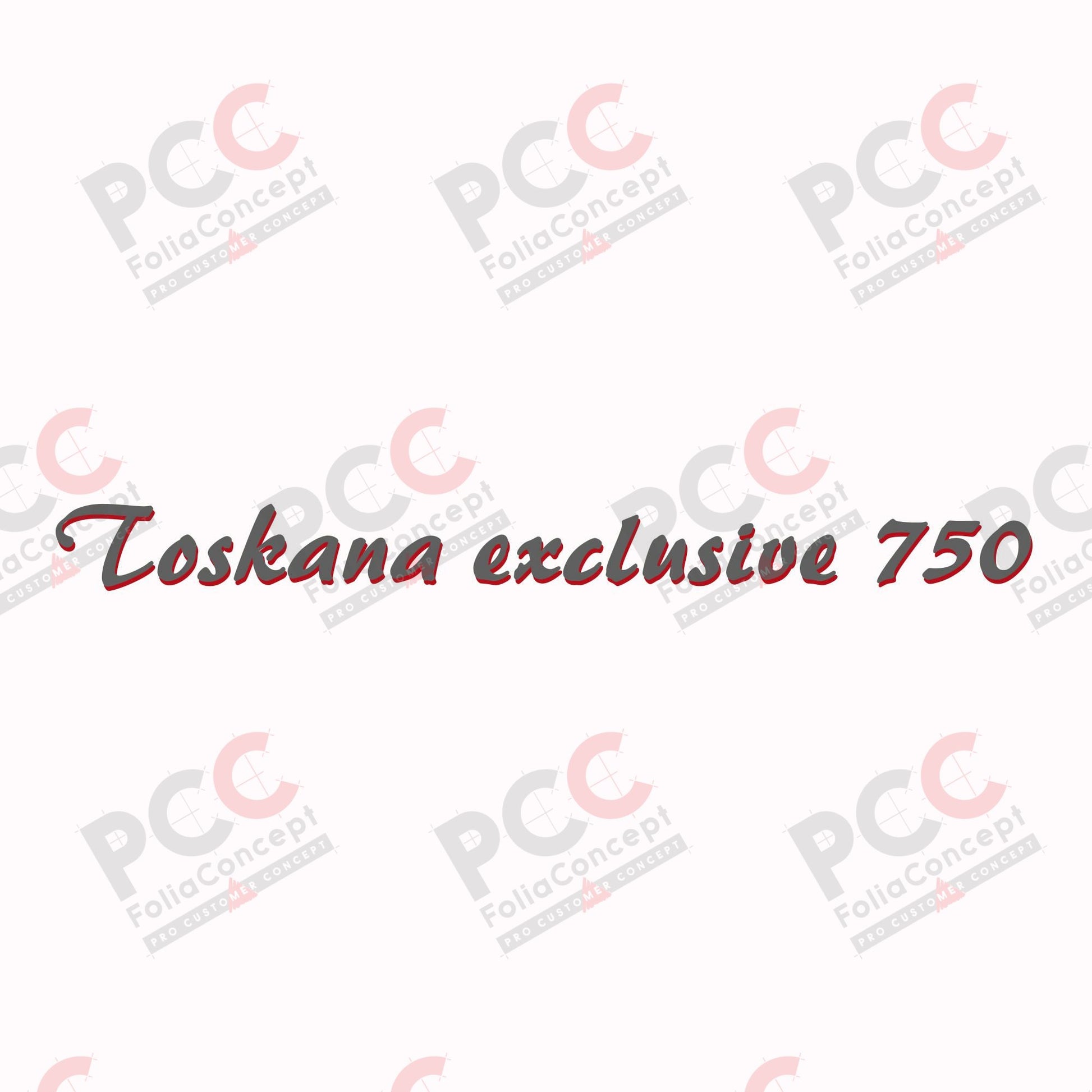 SZ "Toskana exclusive 750" grau/rot