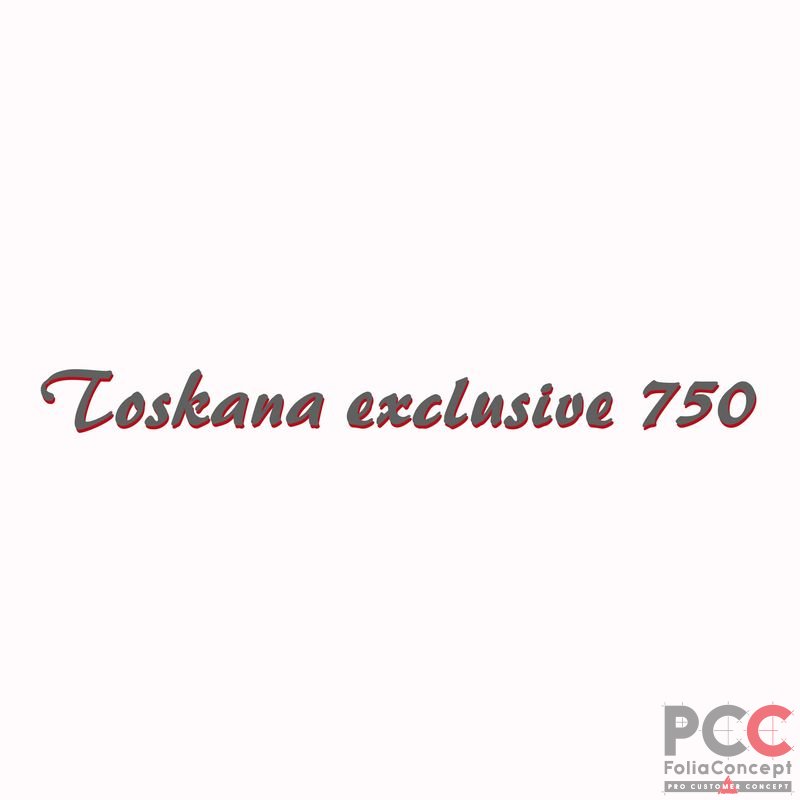 SZ "Toskana exclusive 750" grau/rot