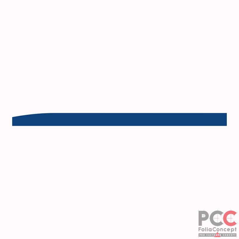 Folienstreifen Fiat Ducato blau 260mm L