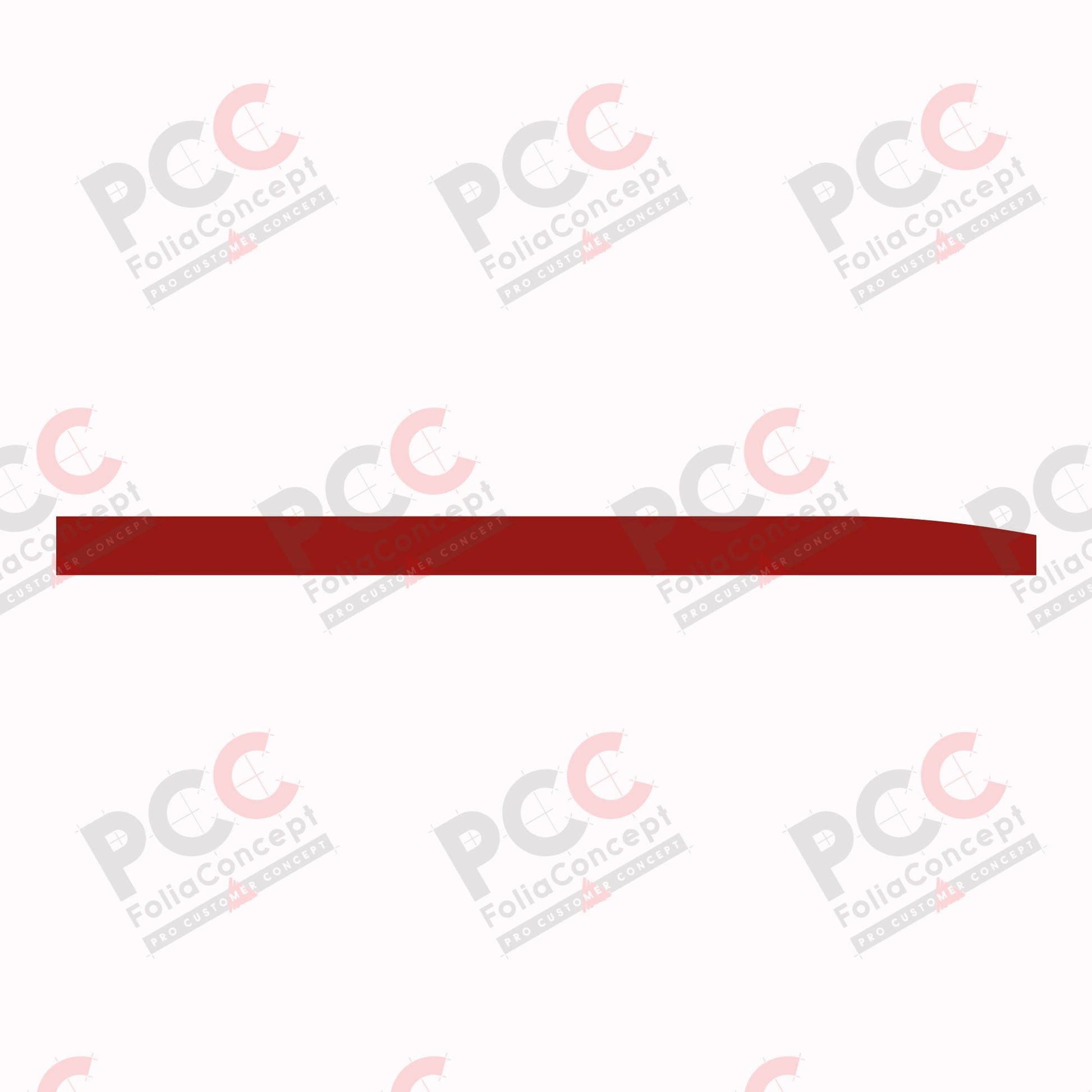Folienstreifen Fiat Ducato rotbr 260mm R