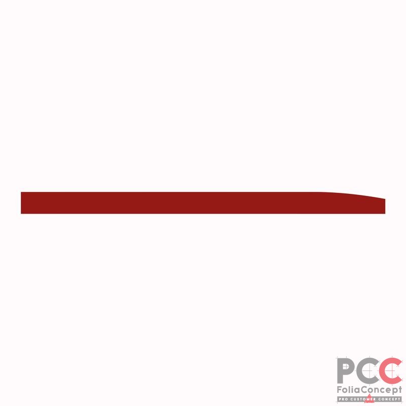 Folienstreifen Fiat Ducato rotbr 260mm R