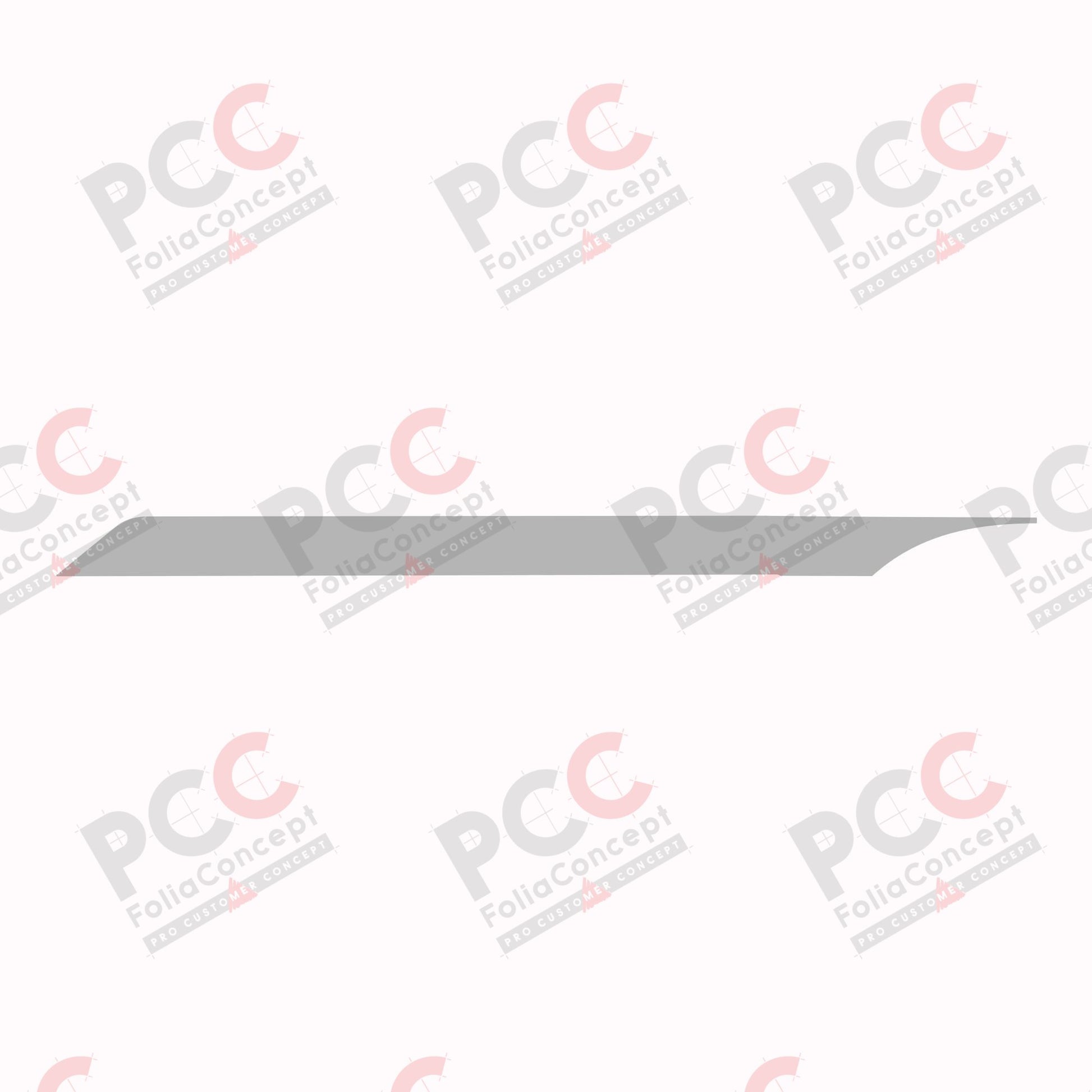 Aufkleber Dach/Haube AK Fiat silber links