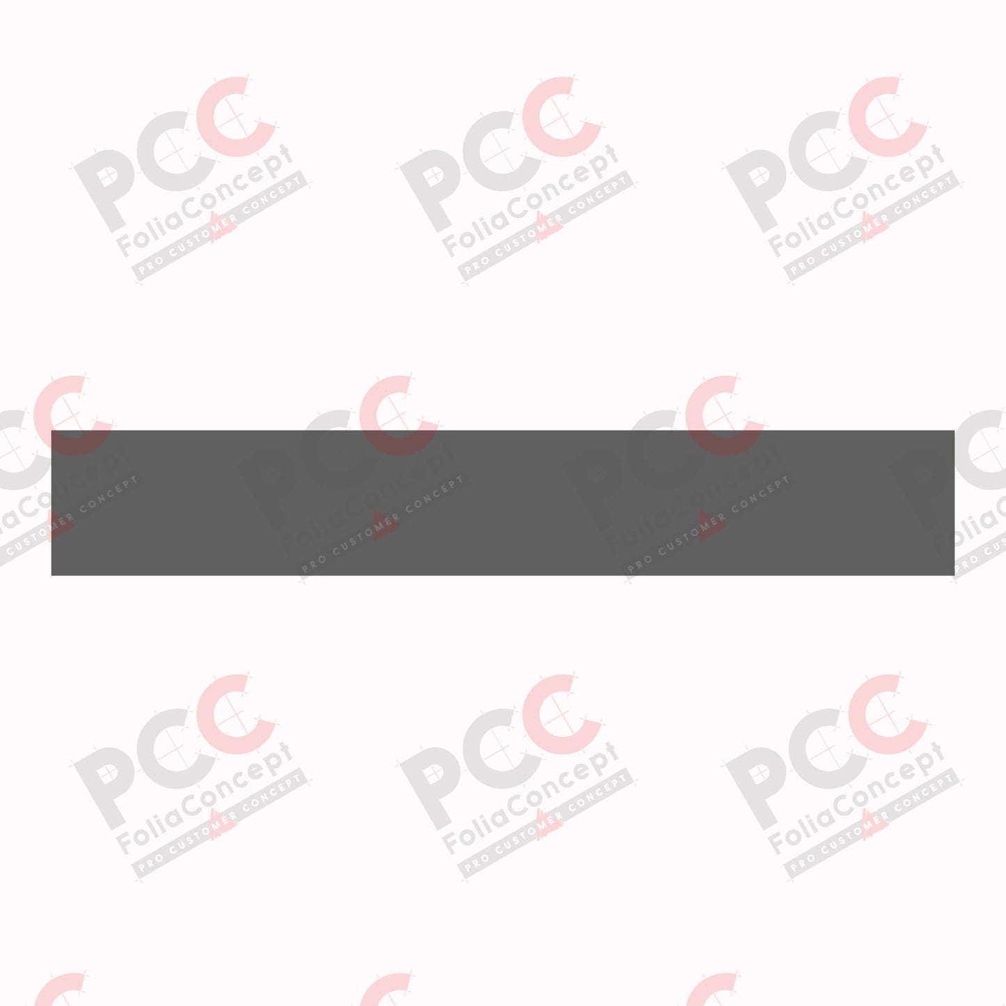 Folienstreifen grau met. - 45x280mm