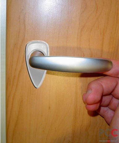 Türdoming 3D-Tropfenform, silber