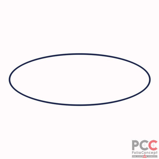 Bedienelement Streifenoval blau